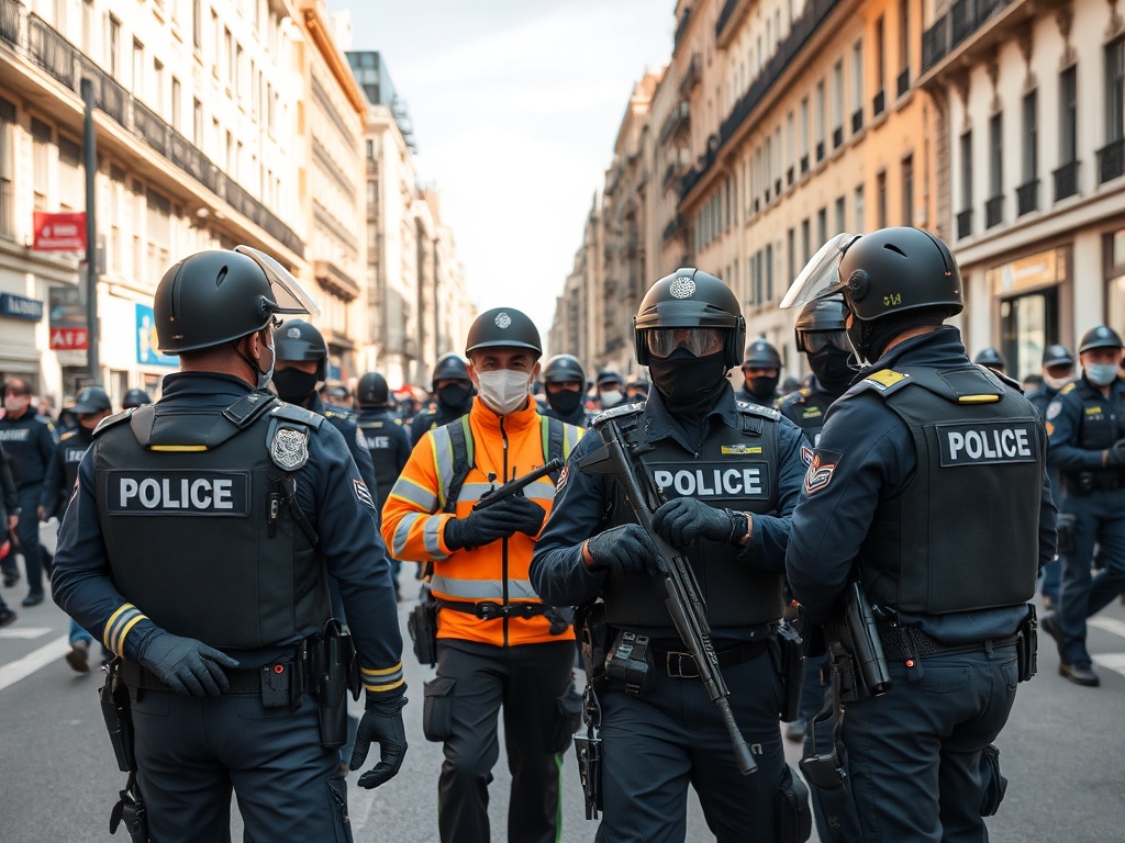 Vigilantes aduaneros se suman a policías y guardias civiles en Madrid para exigir equiparación y reconocimiento de riesg