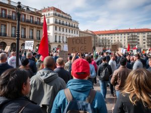 Concentración en la plaza de las Conchiñas reclama soluciones urgentes para la vivienda