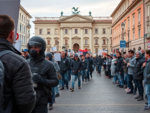 Pontevedra sale a la calle para reclamar justicia tras la agresión homófoba a un joven en la zona vieja