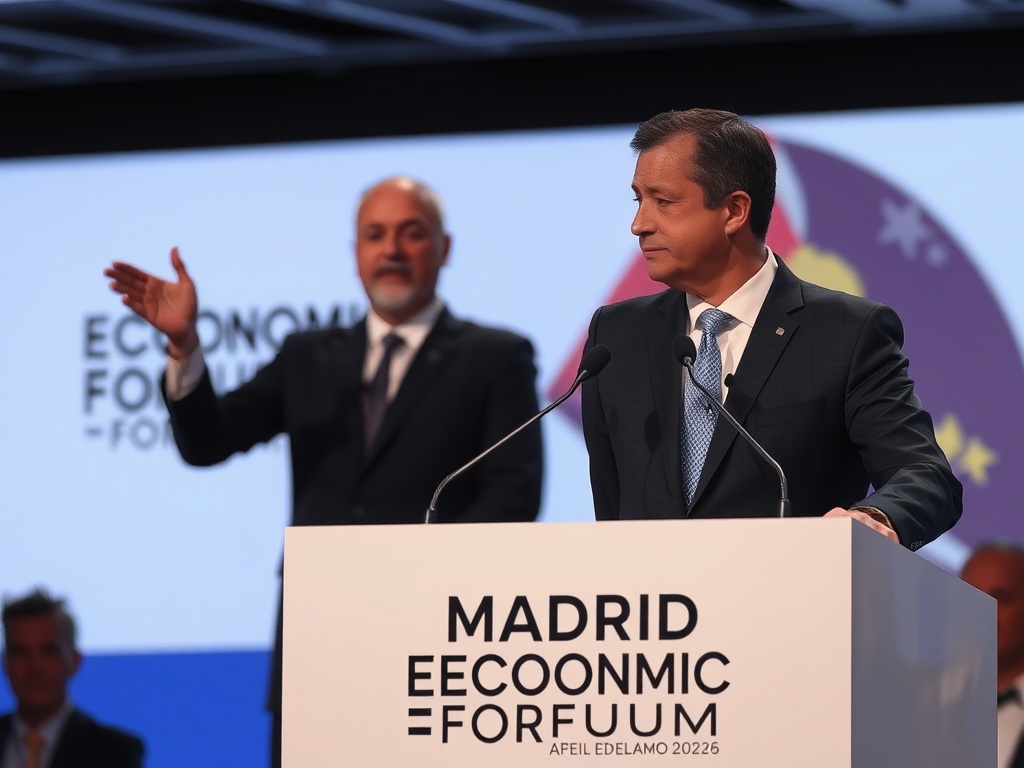 Milei tilda de "impresentable" a Pedro Sánchez na súa intervención no Madrid Economic Forum