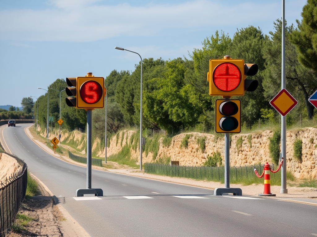 Poio instala semáforos intelixentes en pasos de peóns conflictivos de Combarro e San Xoán