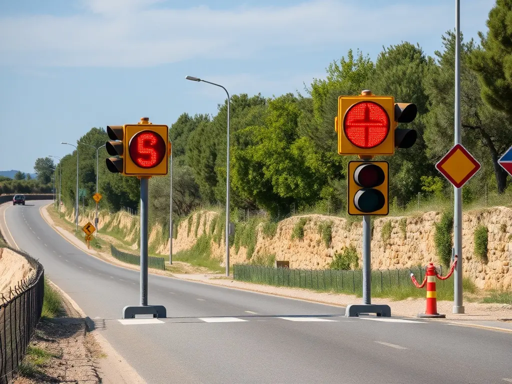Poio instala semáforos inteligentes en pasos de peatones conflictivos de Combarro y San Xoán