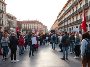 Vecinos y colectivos se concentran en A Coruña para exigir medidas contra la crisis de la vivienda