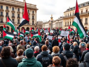 Pontevedra clama contra la guerra y exige el cese de las hostilidades en Oriente Medio