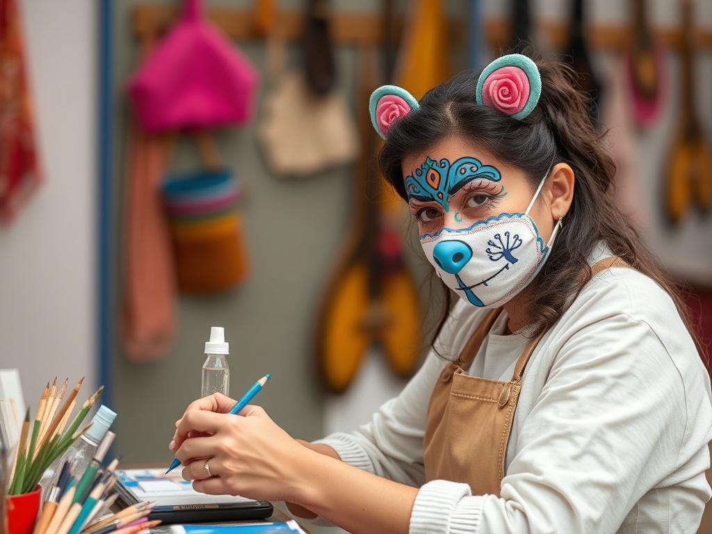 Viana do Bolo organiza un taller para pintar máscaras de boteiros el viernes 20 dentro del festival ViBoMask