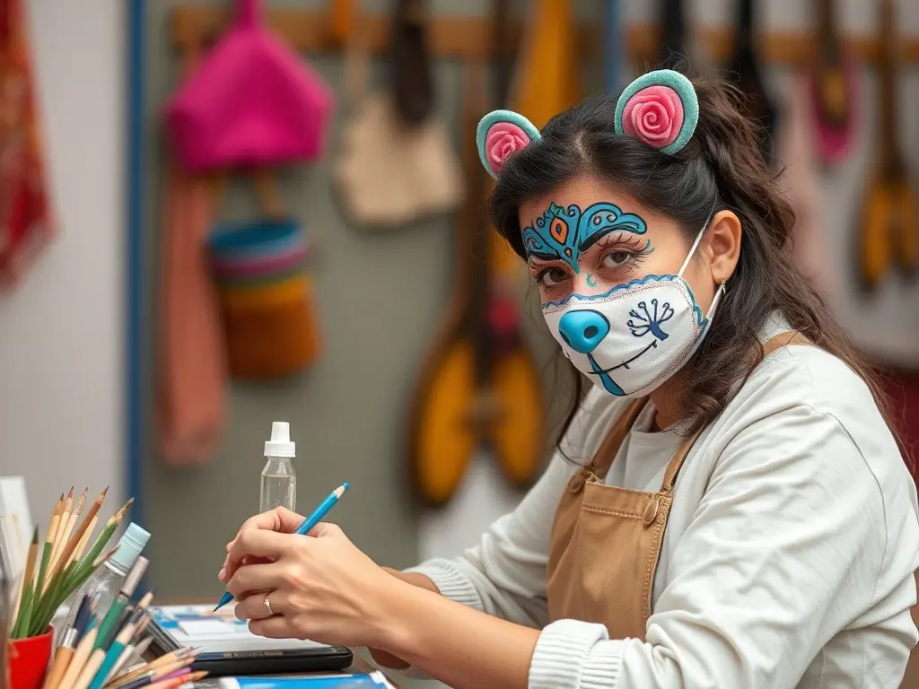 Viana do Bolo organiza un taller para pintar máscaras de boteiros el viernes 20 dentro del festival ViBoMask