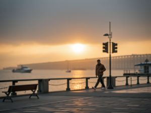 Tiempo en Vigo: jornada mayormente despejada con viento del noroeste y máximas próximas a 14 ºC