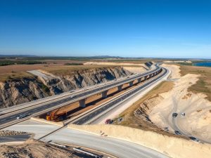 A Variante Norte asoma no terreo, pero a metade do trazado segue existindo só sobre o plano