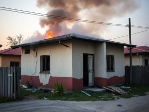 Incendio calcina unha vivenda deshabitada en San Tirso de Abres
