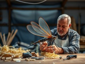 Así se fai a mosca de pesca 'ephemera danica'