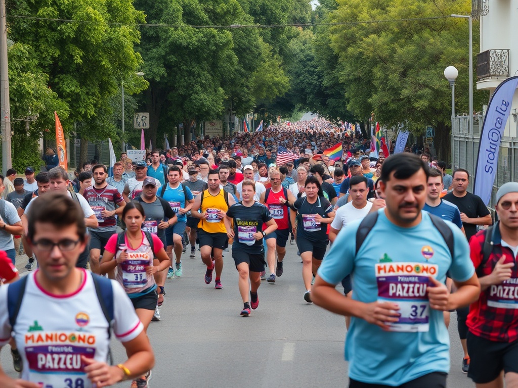 Centenares de corredores enchen A Valenzá na III Carreira pola Igualdade de Barbadás