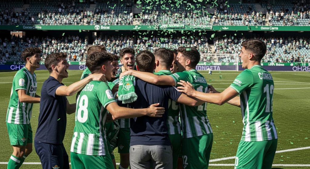 O Betis arrasa ao Barcelona no Anxo Carro e proclámase campión da Copa del Rey juvenil