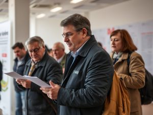 Os principais candidatos á presidencia de Castilla y León exercen o seu dereito ao voto nas autonómicas