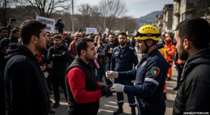 Dispositivo policial en el centro de Vigo tras la muerte de una mujer mayor en su vivienda