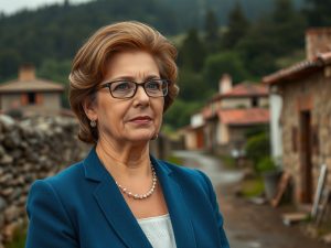 Francina Armengol traslada su apoyo a la aldea de Fervenza, golpeada por el incendio de agosto de 2025