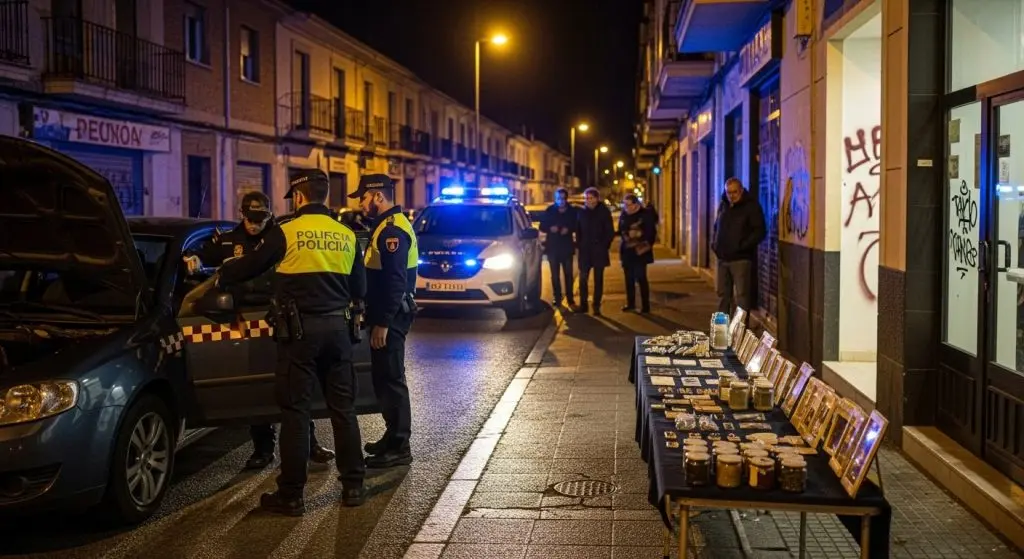 Una noche agitada en Vilagarcía con actos vandálicos, controles de alcoholemia y drogas incautadas