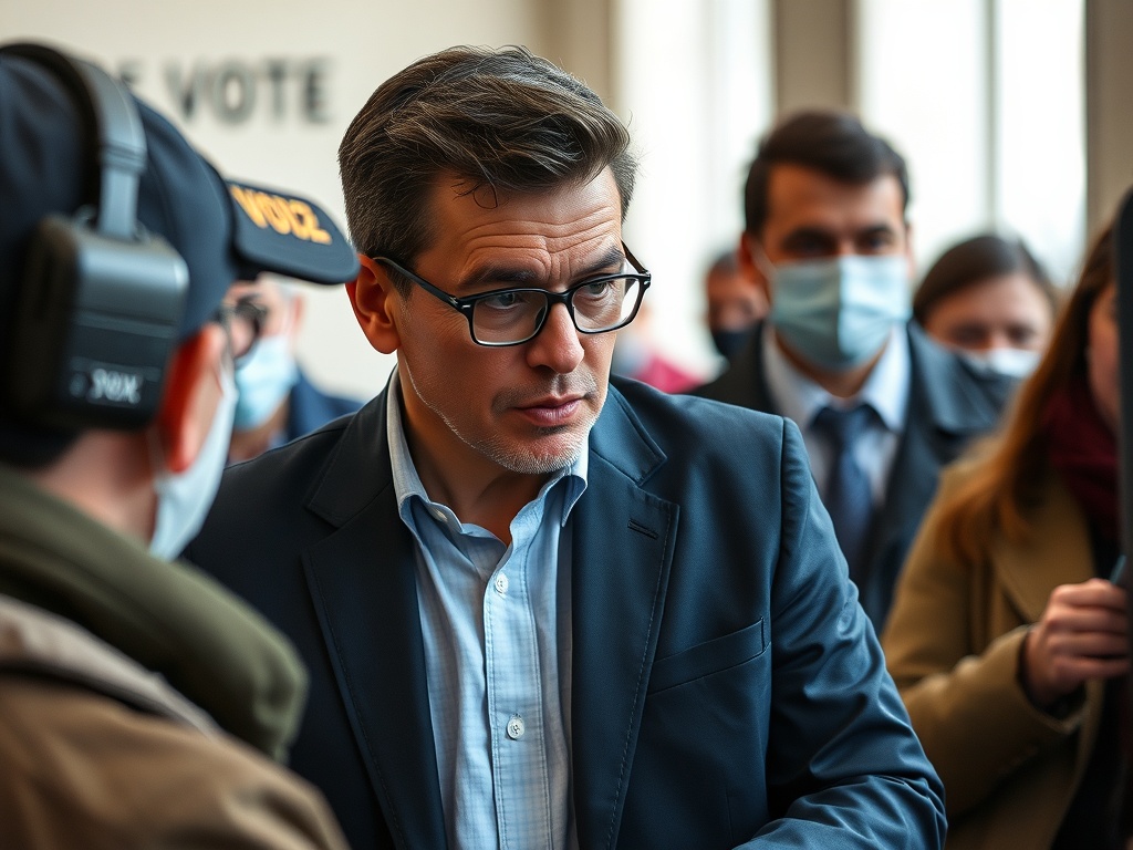 Intervención de un apoderado de Vox obliga a detener el voto de Óscar Puente en un colegio electoral de Valladolid