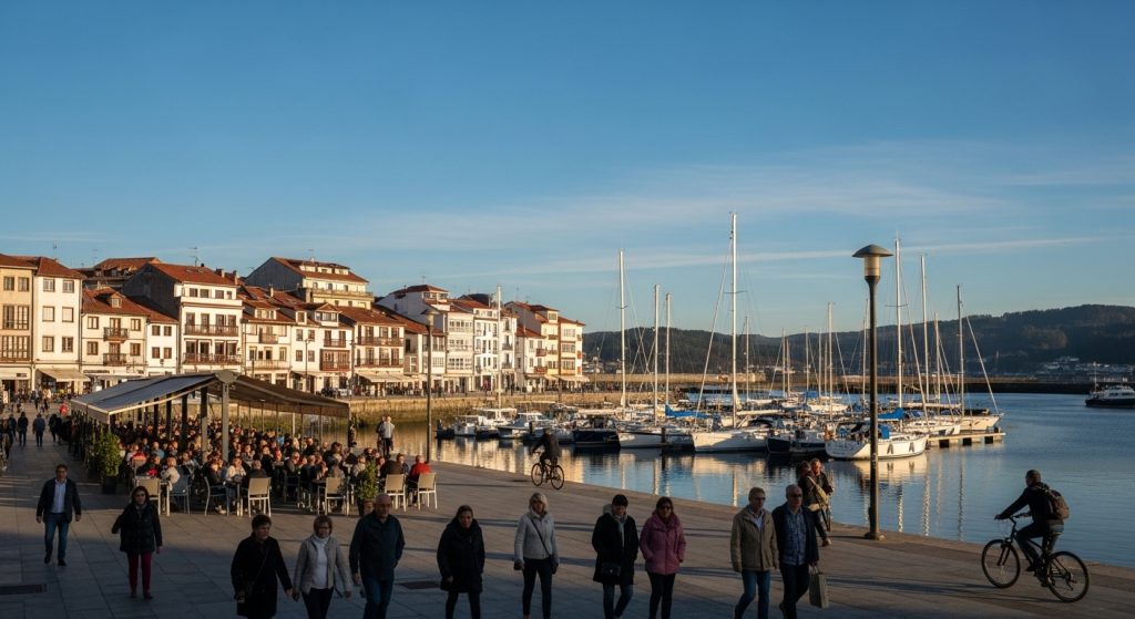 Tempo en Vilagarcía de Arousa: luns con sol e templado, mínima de 12 ºC e máxima de 20 ºC