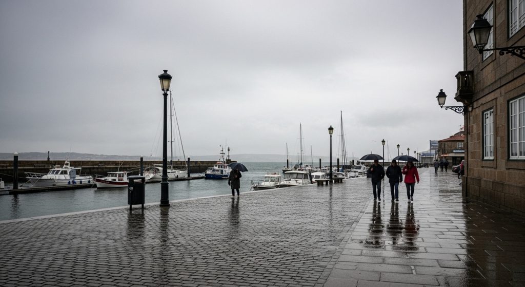 Viveiro, ceos cubertos e ambiente húmido: previsión meteorolóxica para hoxe, luns 16 de marzo