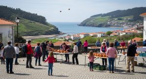 Marín recuperó la primavera con la Fiesta del Bolo do Pote y la ruta Montes e Praias
