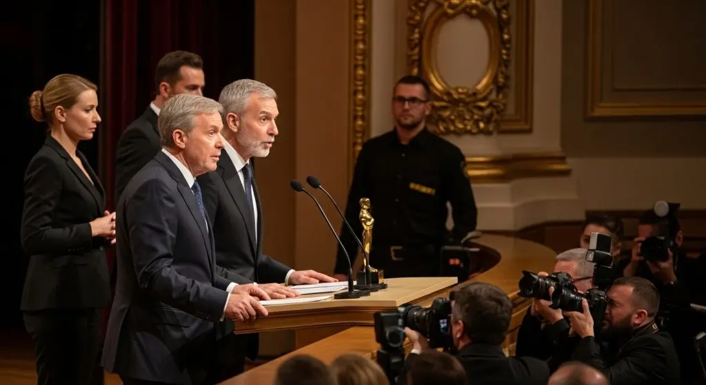 A gala dos Oscar interrompe en directo o discurso dos autores de 'Golden'