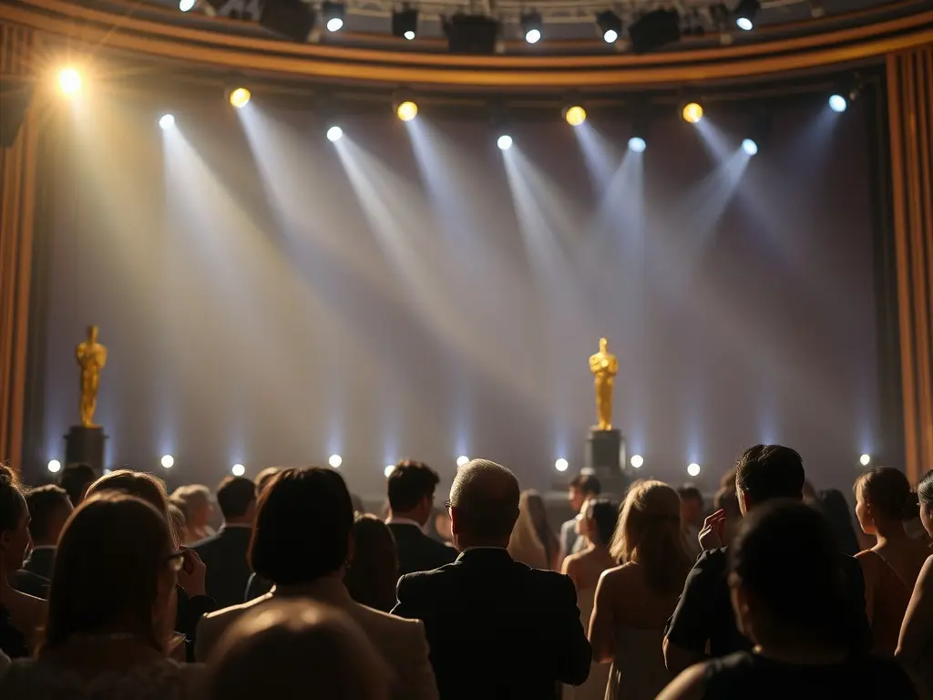 Interrompen en pleno agradecemento aos autores de 'Golden' durante a gala dos Oscar 2026