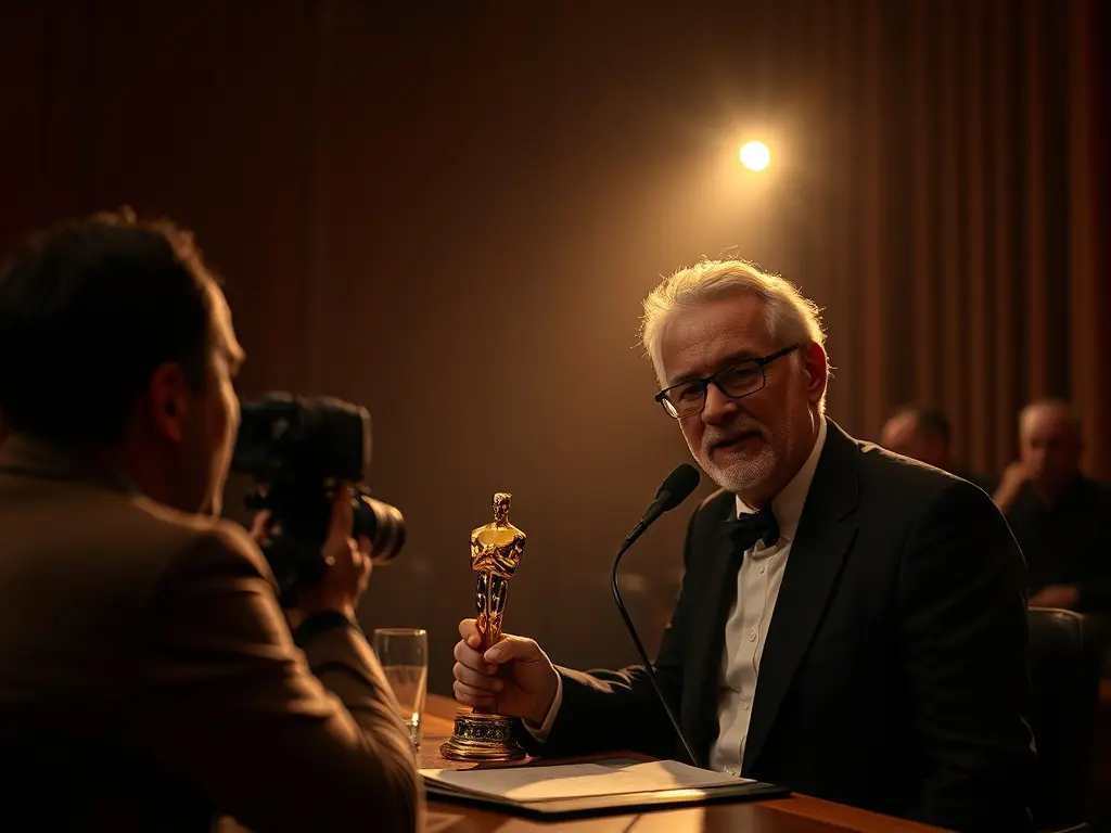 Oliver Laxe considera "moi xustos" os Oscar a pesares de quedarse sen estatuíña e asegura que a Academia quere "máis da nosa movida"