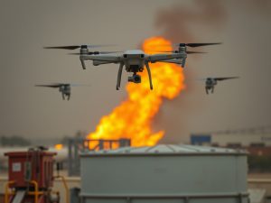 Un ataque con drons provoca un incendio xunto ao aeroporto de Dubái