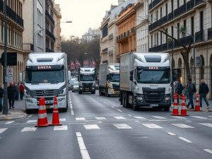 Vigo restringe el tráfico en la calle Barcelona por una obra frente a Urgencias de Povisa