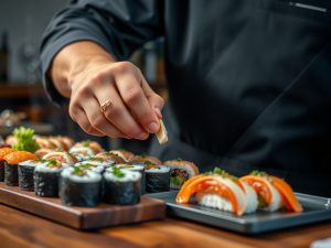 Sushi y churrasco se dan la mano en Rubiáns