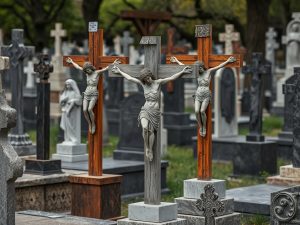 Roban cristos de las cruces en cuatro cementerios de Ourense