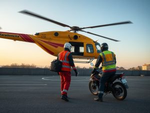 Evacúan en helicóptero a un trabajador tras cortarse con una motosierra apagada en Cíes