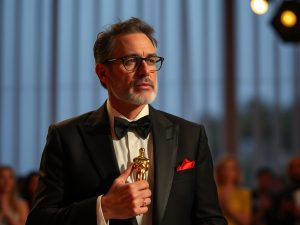 El día en que el gallego sonó en los Oscar: Oliver Laxe, traje de Adolfo Domínguez y mensaje desde Hollywood