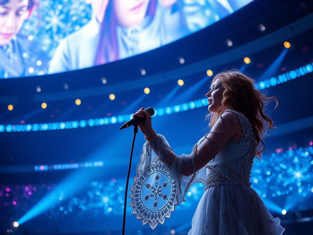 Rosalía deslumbra en Lyon cunha estrea orquestral e vangardista do 'Lux tour'