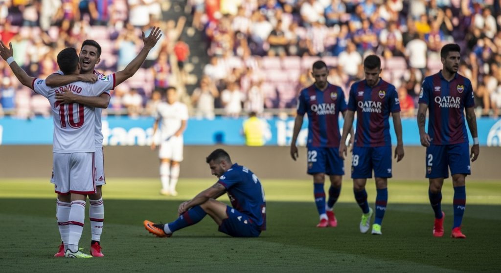 Un Rayo con dez rescatou un punto ante o Levante e deixou escapar a salvación aos granotas