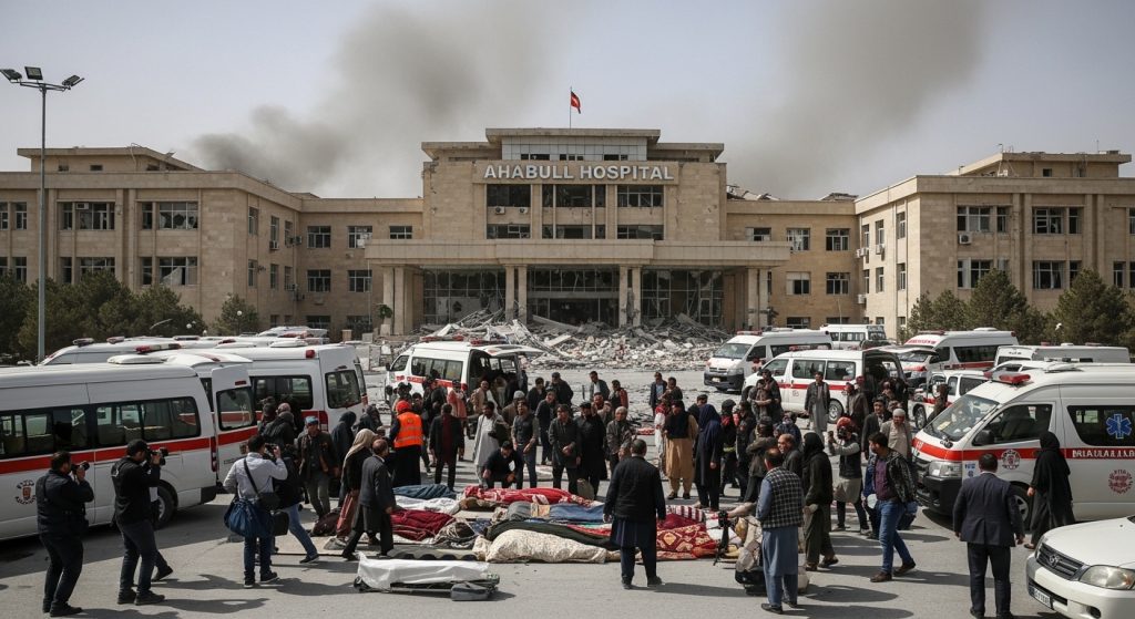 Un bombardeo contra un hospital de Kabul deixa 400 mortos, que os talibáns atribúen a Paquistán.