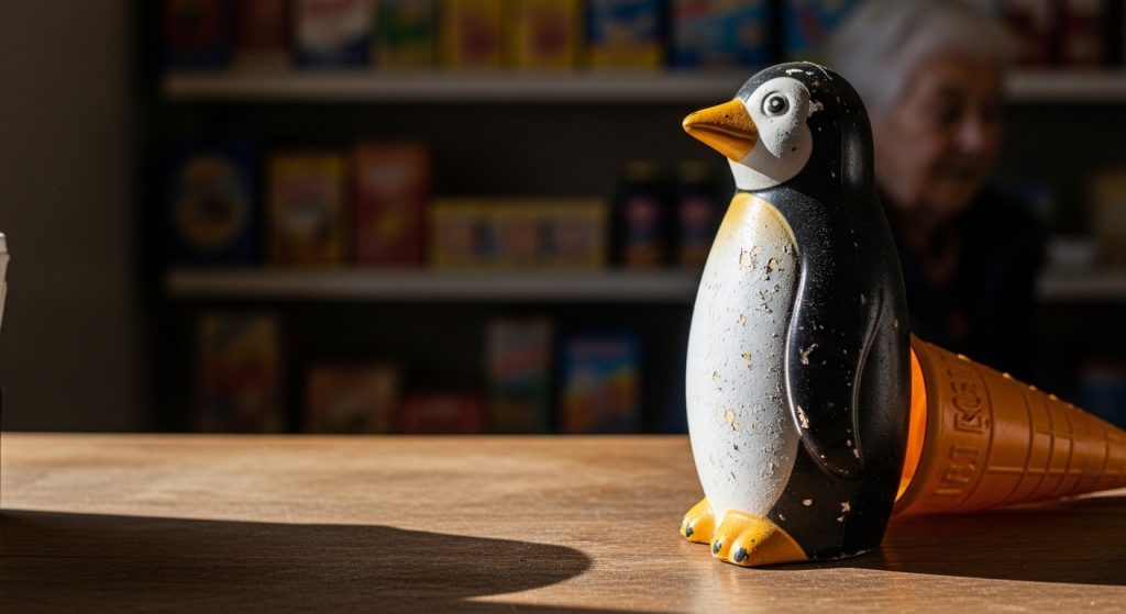 Adeus ao pinguín Punky: La Menorquina retira do catálogo un ícone dos veráns dos 80 e 90