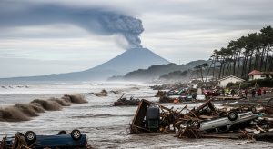 Alude, tsunami, volcán