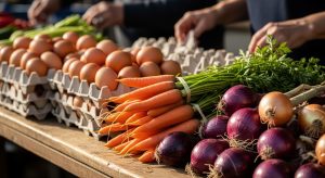 Ovos, cenorias e cebolas dispararon o seu prezo en 2025