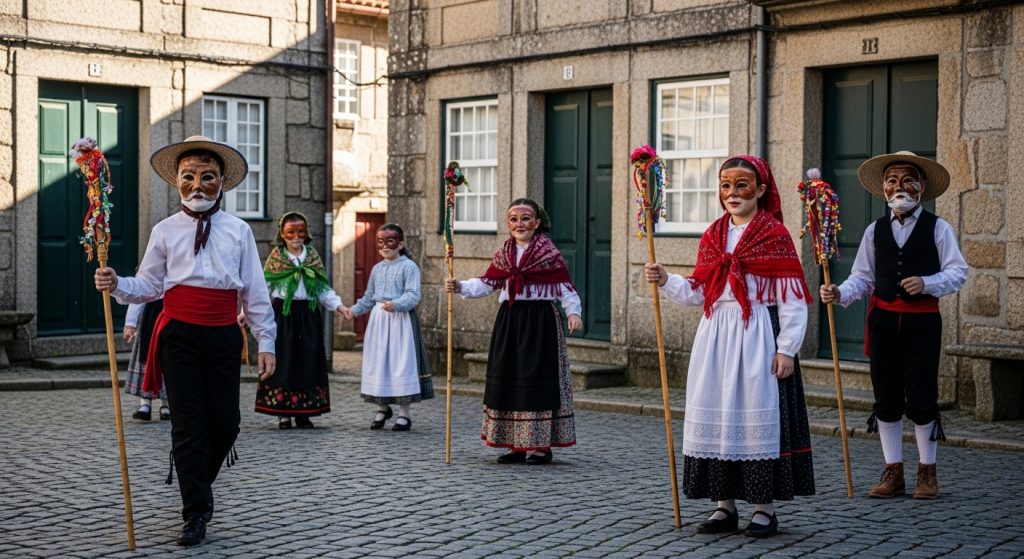 Máscaras e talento infantil en Viana do Bolo