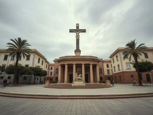 A mellora do entorno do Cruceiro de O Hío incluirá praza, grada e un novo escenario