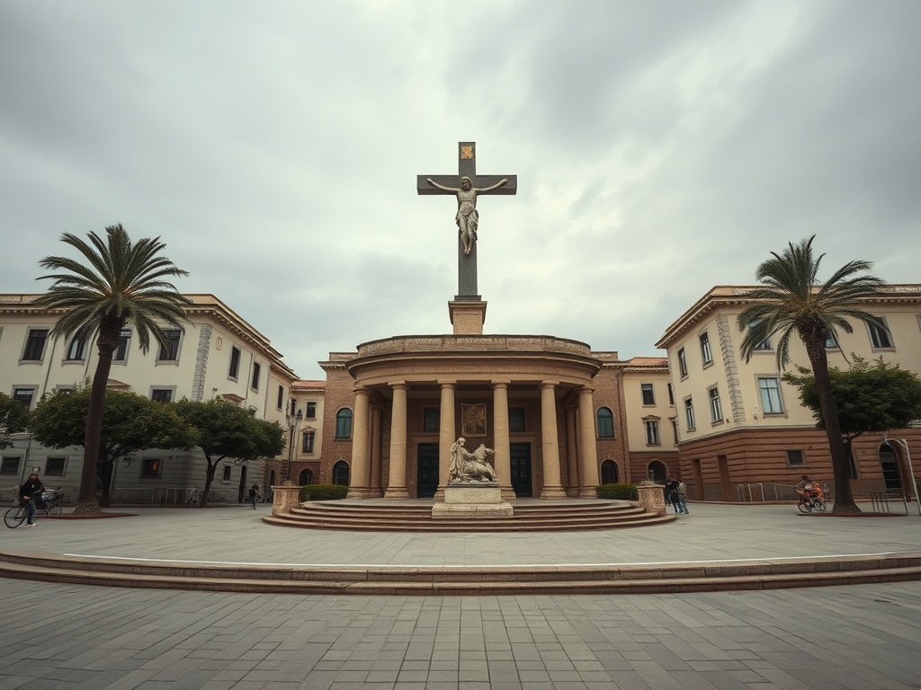 A mellora do entorno do Cruceiro de O Hío incluirá praza, grada e un novo escenario