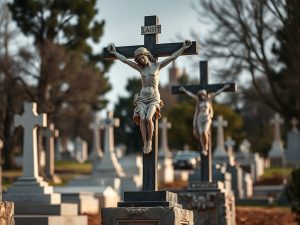 Ladrones sustraen los cristos de cuatro cementerios de la provincia en diez días