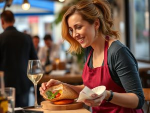 Adrienne Chaballe y el equipo de 'De Tapas por España' graban en Lugo para mostrar su cocina de producto