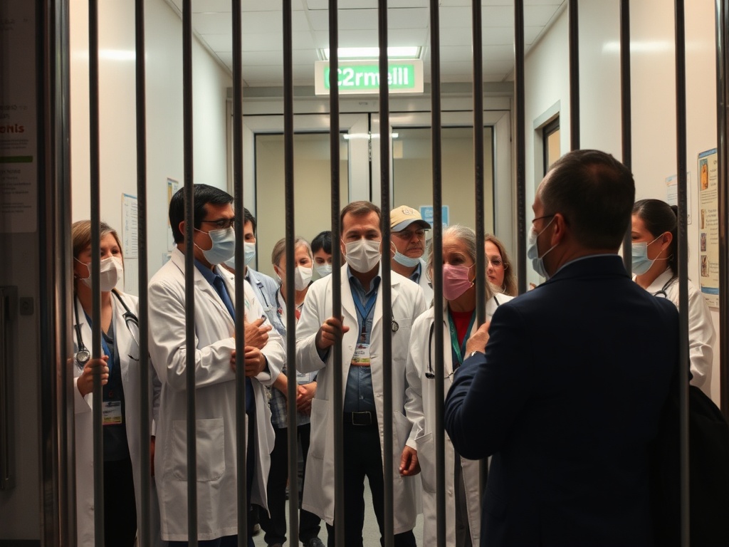Médicos de atención primaria péchanse en Vigo e esixen que a Xunta retome a negociación