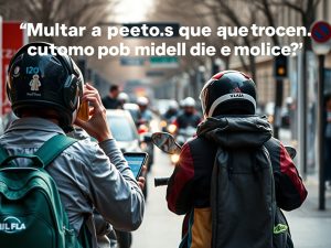 ¿Multar a peatones que crucen mirando el móvil? El 83,2% de los españoles lo apoya
