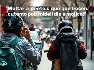 Multar a peatóns que crucen mirando o móbil? O 83,2% dos españois apoia a medida.