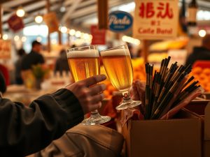Cerveza, ibéricos, jamón asado, callos y mejillones gratis en el mercado de Elviña por el Día del Padre