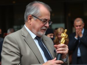 Rueda felicita a Oliver Laxe tras os Oscar: "¡Que boa cara tes!"