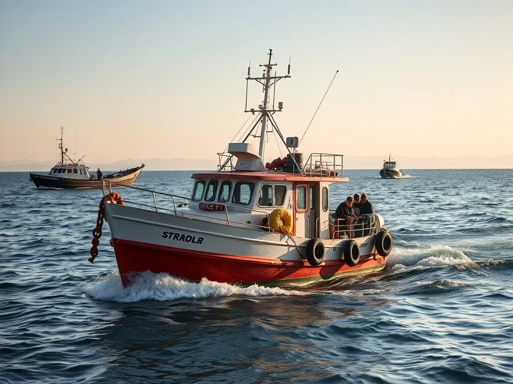 Remolcado a Burela un pesqueiro por unha avaría no motor fronte a Rinlo